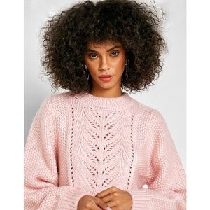 🌸 NEW Topshop | Pink  Cable Knit‎ Sweater 8